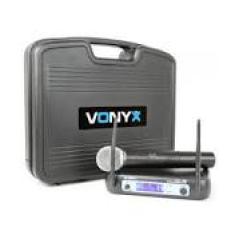 Microfono VHF 1 Canal Sistema inalmbrico con micrfono de mano y display Vonyx  WM511