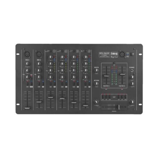 Mesa de mezclas estéreo, 6 canales IMG Stage Line MPX-206/SW