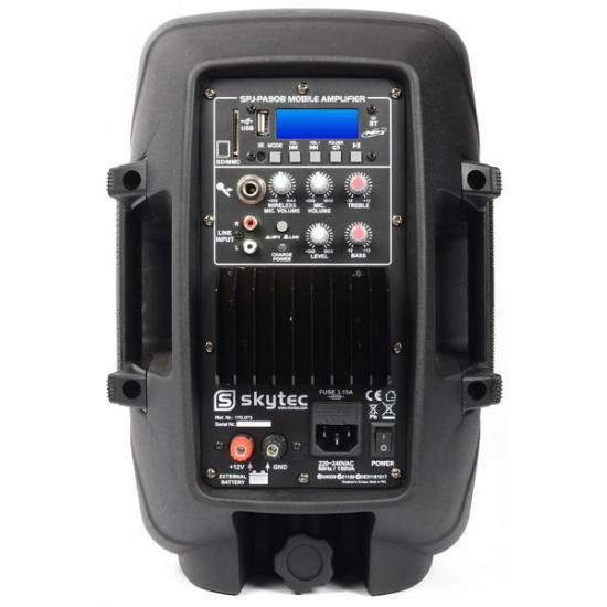 170.073 Bafle Movil Activo ABS con bateria 8" BT/VHF/USB/MP3 SkyTec  SPJ-PA908 #2