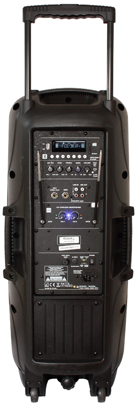 SISTEMA DE SONIDO DE AUTO portátil de 2 X 10 "/ 25 cm con USB, SD, BT, VOX y 2 VHF MICROS IBIZA SOUND PORT225VHF-BT #2