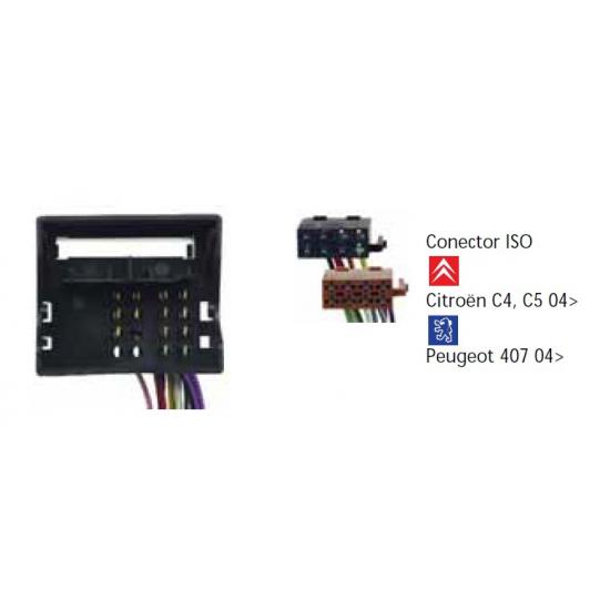 Conector ISO pEUGEOT 407 04> Citroën C4, C5 04> RedLine RL010901