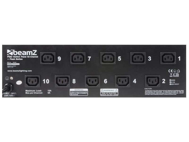 Panel de interruptores 10 canales + Boton Flash 154.041 BeamZ PS10 #2
