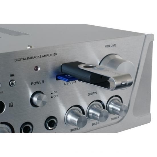 Amplificador Karaoke FM/USB/SD Negro Skytronic 103.134 #2