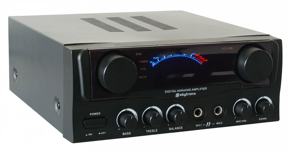 Amplificador Karaoke con Display Negro Skytronic 103.202