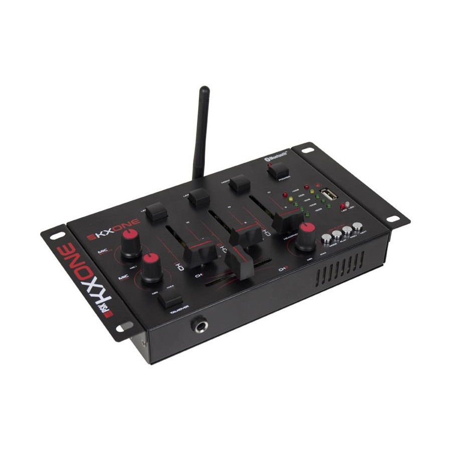 Mezclador DJ de 2 canales + 1 canal USB con reproductor MP3 y Bluetooh PSK KX-ONE