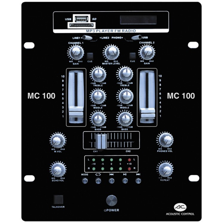 Pack subwoofer 300W + 2 Altavoces 300W + Mezclador 2 Canales con USB SD Bluetooth Acoustic Control DJ COMPLETO 1 SUB #5