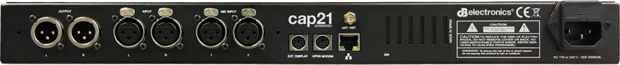 Limitador registrador de sonido con transmisión de datos vía Ethernet/WiFi dB Electronics CAP21 ADVANCED #2