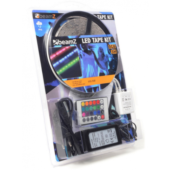 Kit de cinta LED 5m Azul 60 LEDs/m IP65 BeamZ 153.752