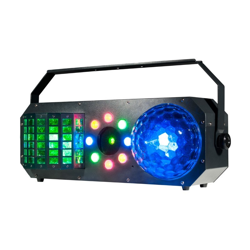 016244 Gobos: 8 x 3W LED Derby Efecto: 2 x 10W Quad LEDs Wash: 8 x 1W LED + Laser American DJ  ADJ BOOM BOX FX2 #2