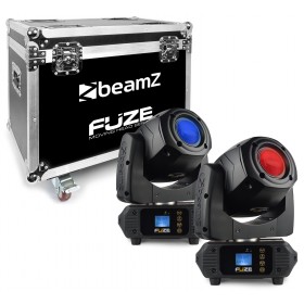 Spot 75W LED juego de cabezas móviles 2 unidades en Flightcase BeamZ Fuze75S Spot