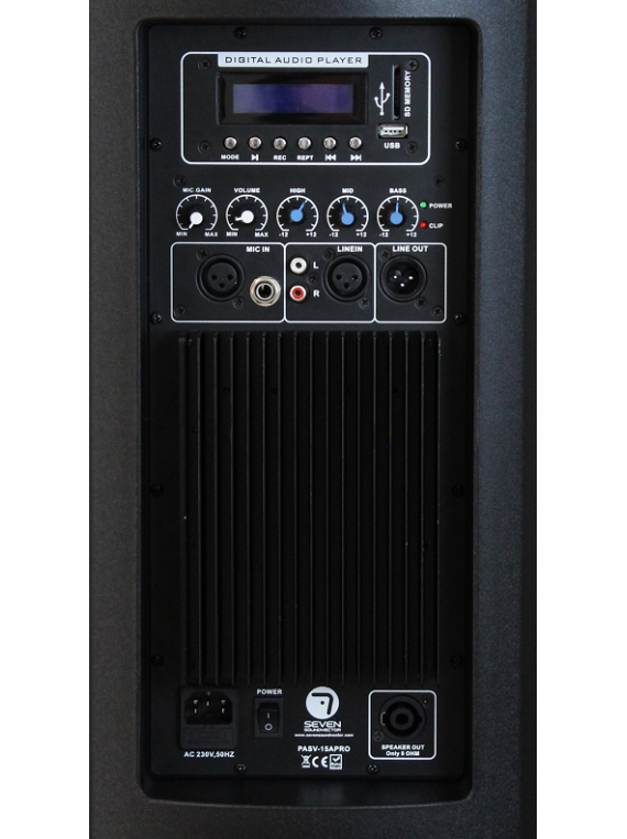 altavoz via amplificado 350Wrms/1200Wmax BT TWS stereo Seven  SV-12APRO #2
