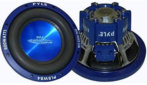 Pyle PLBW84 018299 subwoofer Coche Azul de 300 vatios rms y 600 W MAX 20 cm Doble 4 + 4 Ohm |
