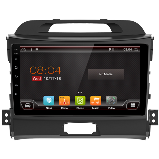 Autoradio Android con GPS.  Pantalla de 9″. 2GB de RAM y 32GB de ROM.  Compatible con:  Kia Sportage 3 desde 2011 a 2015. KIA KIA-105-A9 #2
