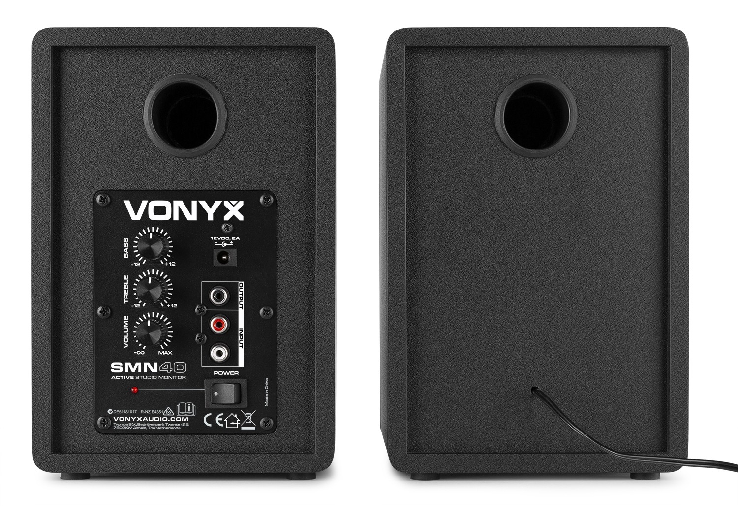 Vonyx SMN40B Monitor Estudio Activo 4" Pareja Negro Vonyx  SMN40B #2