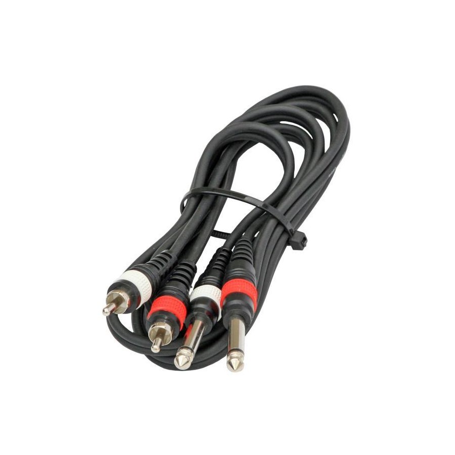 CABLE 2 RCA/M A 2 JACK MO.1,5M JB SYSTEMS 023BE/2-0430