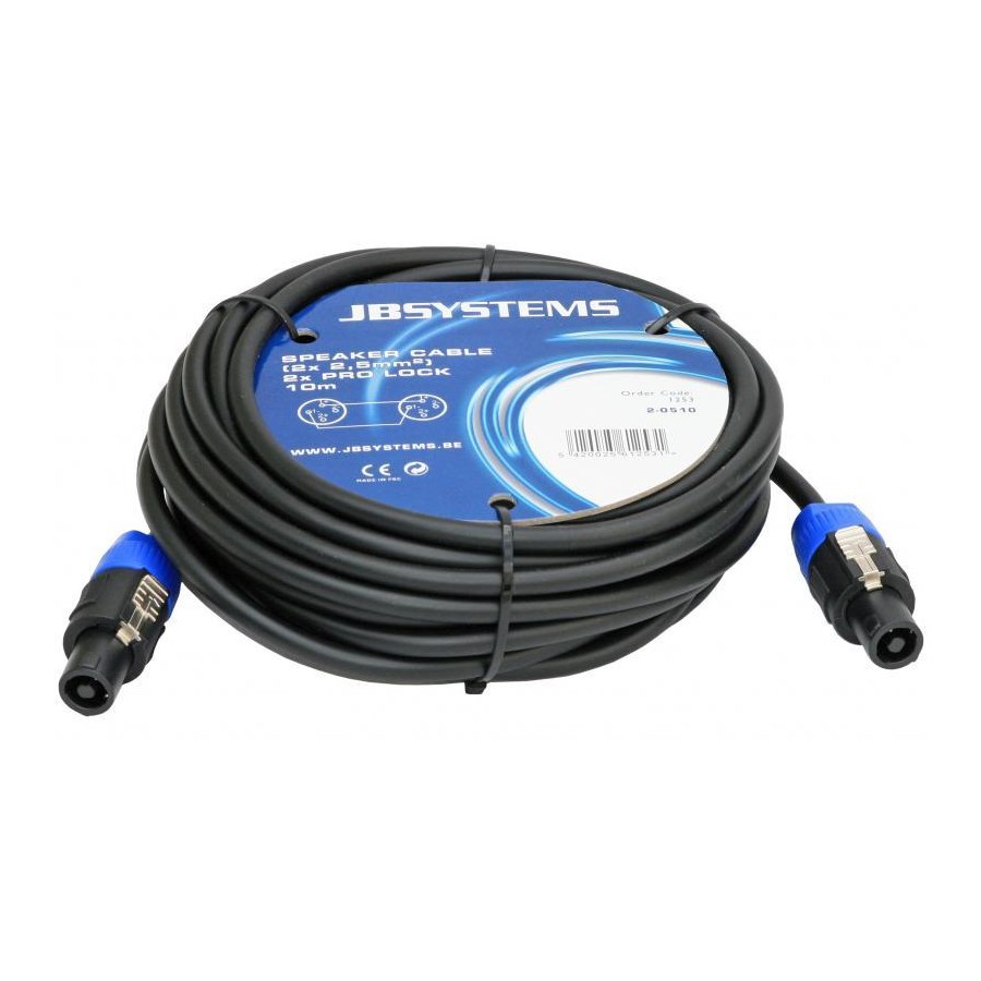 CABLE ALTAVOZ 2x2,5mm Pro-Lock 25M JB SYSTEMS 023BE/2-0525