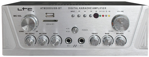 AMPLIFICADOR ESTEREO 2x50W CON KARAOKE, USB-MP3/SD & BLUETOOTH eu LTC ATM2000USB-BT #2