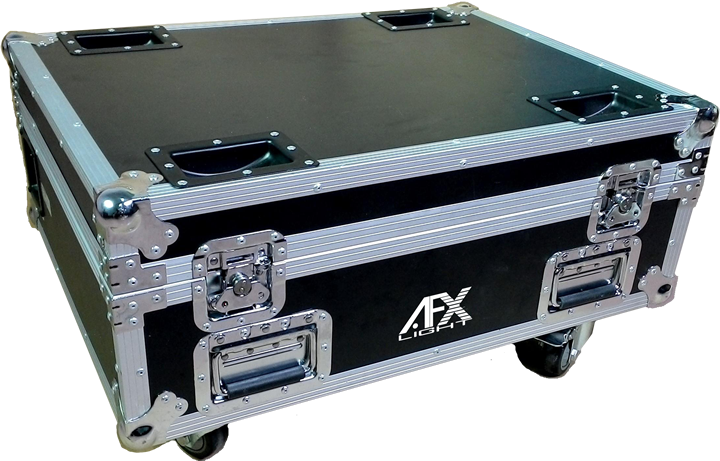FLIGHT CASE FOR 8 FREEBARQUAD LED BARS WITH BUILT-IN CHARGER AFX FL-FREEBAR