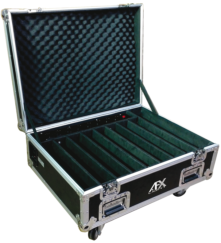FLIGHT CASE FOR 8 FREEBARQUAD LED BARS WITH BUILT-IN CHARGER AFX FL-FREEBAR #2