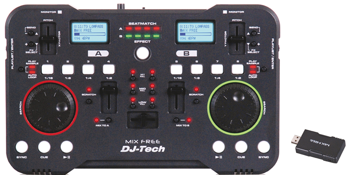 WIRELESS USB CONTROLLER DJ-Tech MIXFREE