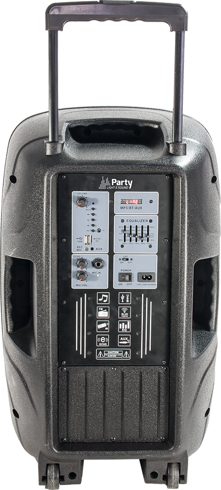 SISTEMA DE SONORIZACION PORTATIL CON USB, BLUETOOTH Y MICRO VHF 12"/30cm - 500W Party PARTY-SP500 #3