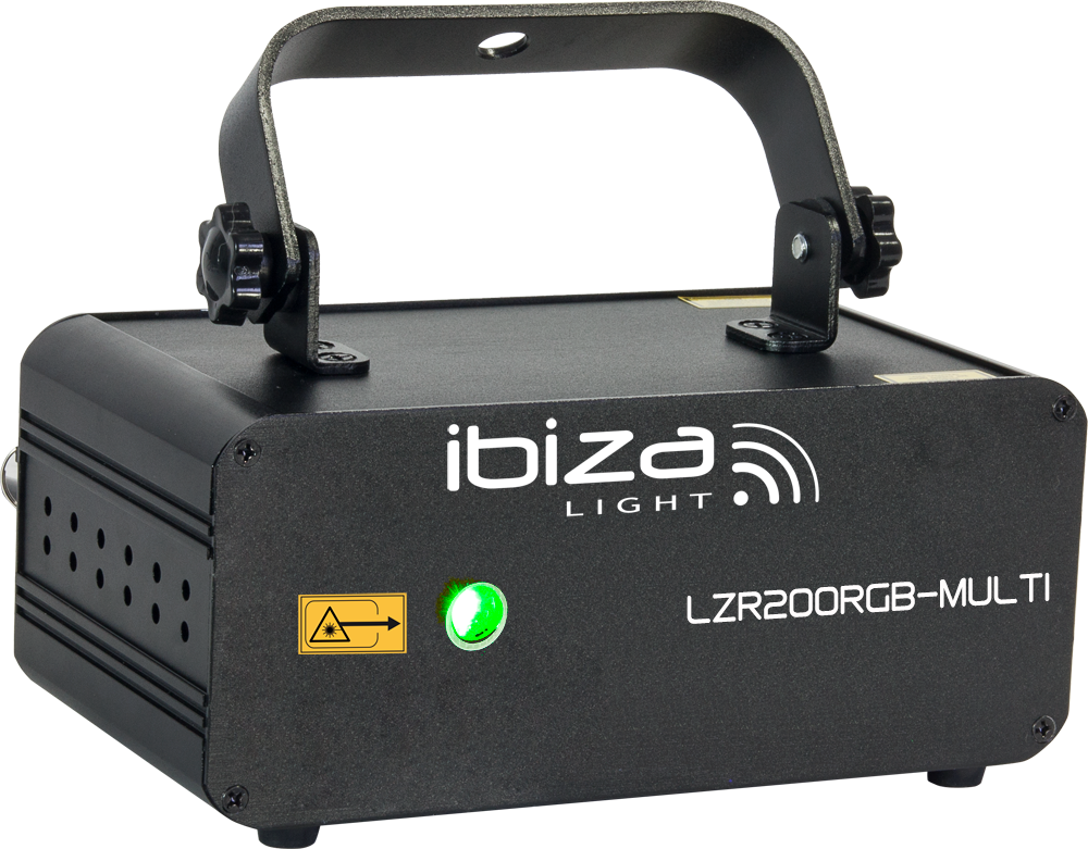 LASER RGB FIREFLY CON DMX 200mW IBIZA LIGHT LZR200RGB-MULTI