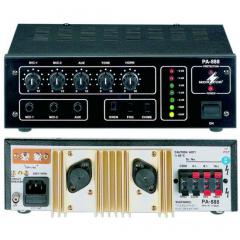 Amplificador mezclador para megafona mono 100W   01907 Monacor PA-888