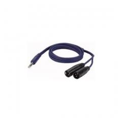 Cable Jack 6,35 Macho estéreo / 2 x XLR machos 1,5 m Dap Audio FL36150