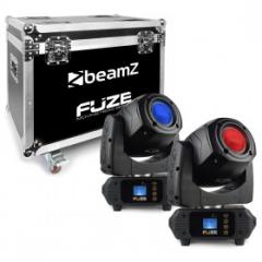 Spot 75W LED juego de cabezas mviles 2 unidades en Flightcase BeamZ Fuze75S Spot