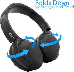 Auriculares con cancelación de ruido activos para colocar sobre las orejas con Bluetooth Pyle  PBTNC50