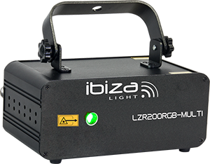 LASER RGB FIREFLY CON DMX 200mW IBIZA LIGHT LZR200RGB-MULTI